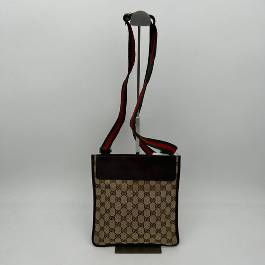 Gucci Nylon Leather Canvas Crossbody