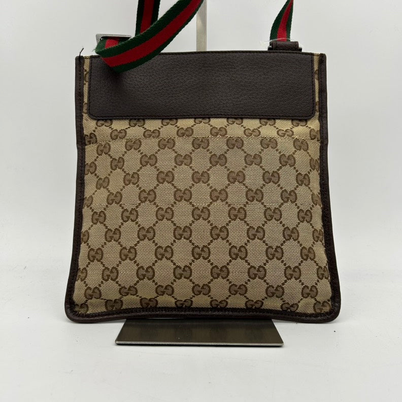 Gucci Nylon Leather Canvas Crossbody