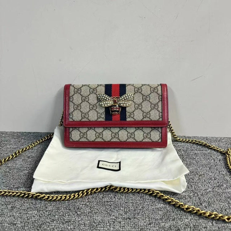 Gucci Lou Chain Leather Crossbody