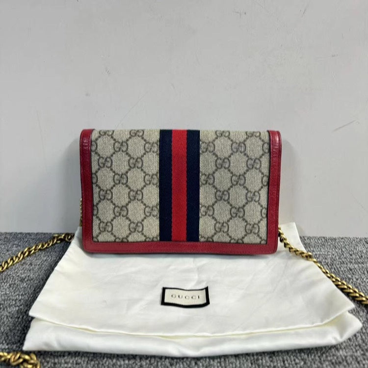 Gucci Lou Chain Leather Crossbody
