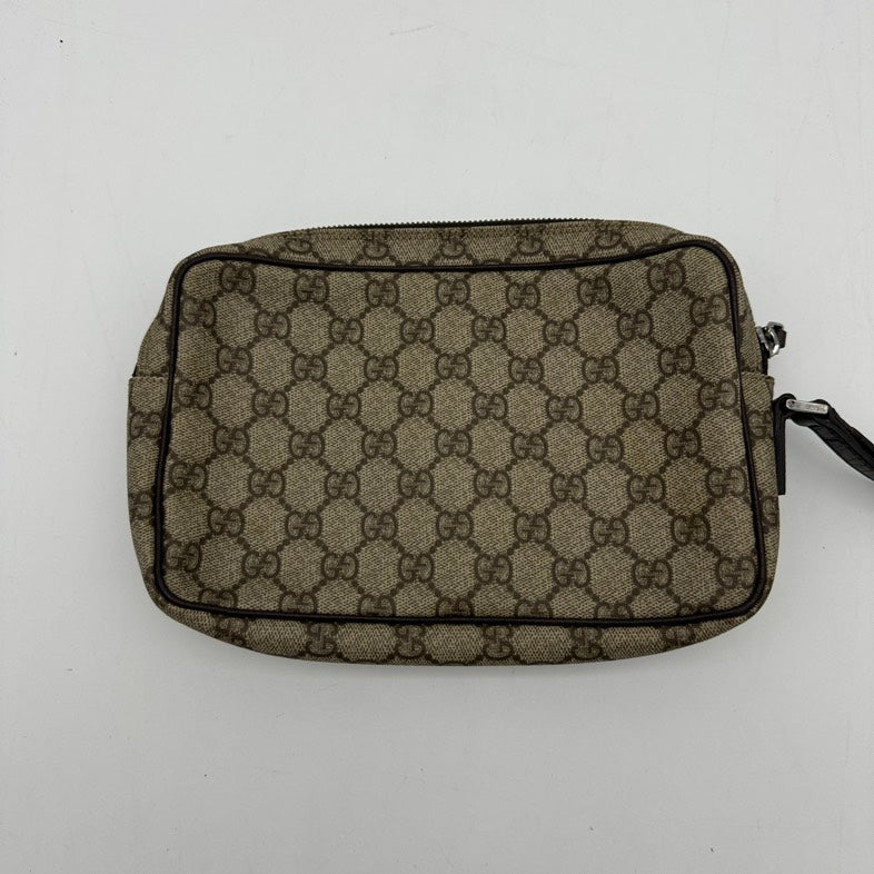 Gucci Leather Canvas Shoulder Bag