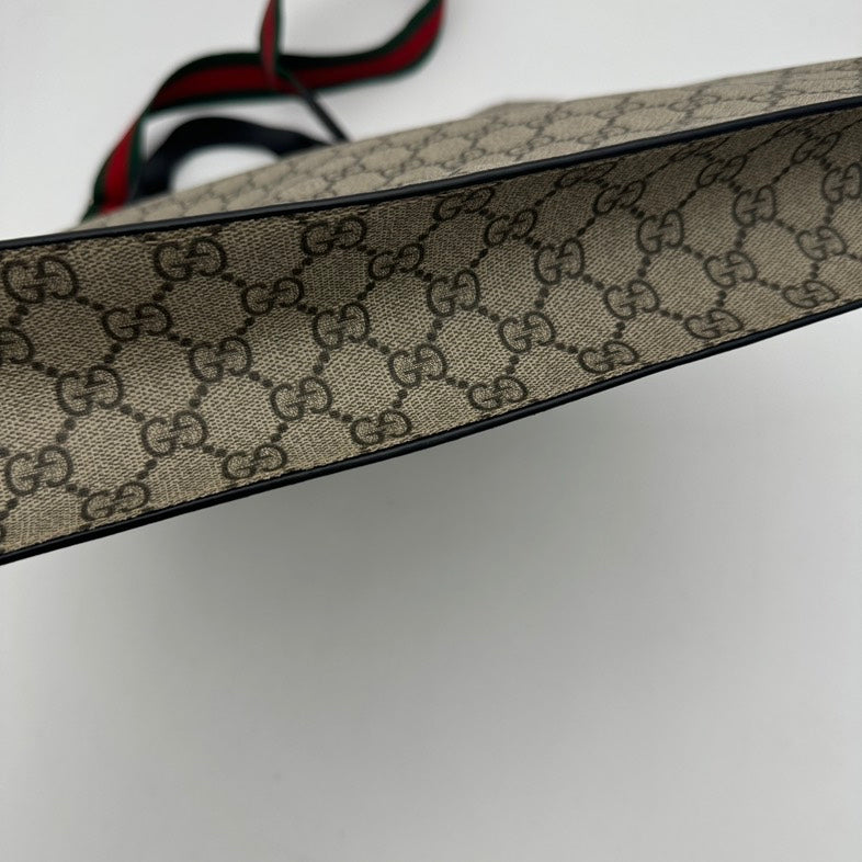 Gucci Leather Canvas Tote