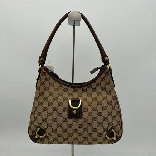 Gucci Leather Canvas Shoulder Bag