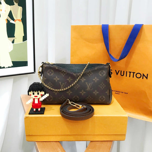 Louis Vuitton Pallas Mini Clutch Monogram Brown