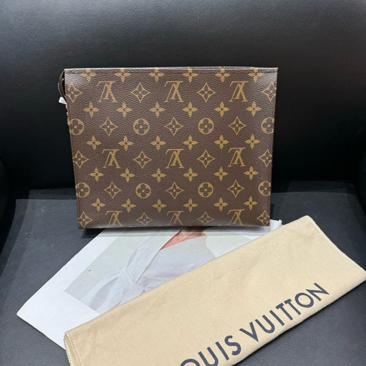 Louis Vuitton Monogram Brown Clutch Bag