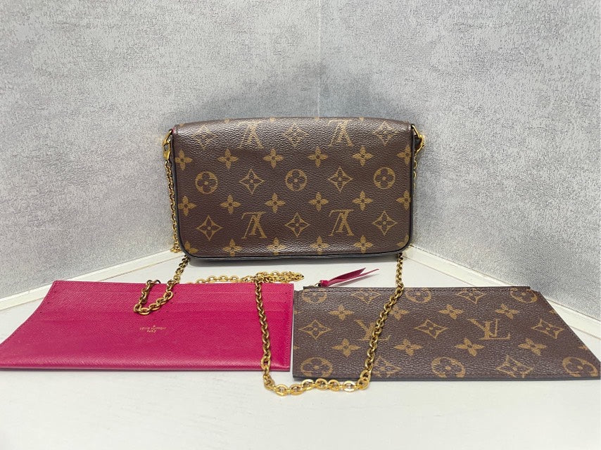 Louis Vuitton Pochette Felicie Brown Clutch
