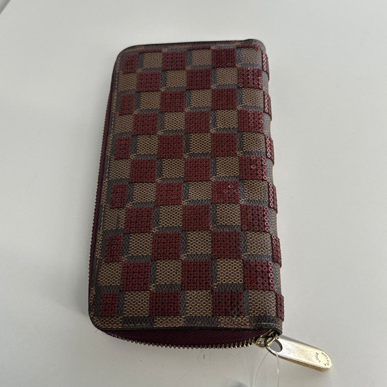 Louis Vuitton Damier Ebene Long Wallet 3147 - Brown Checkered Wallet