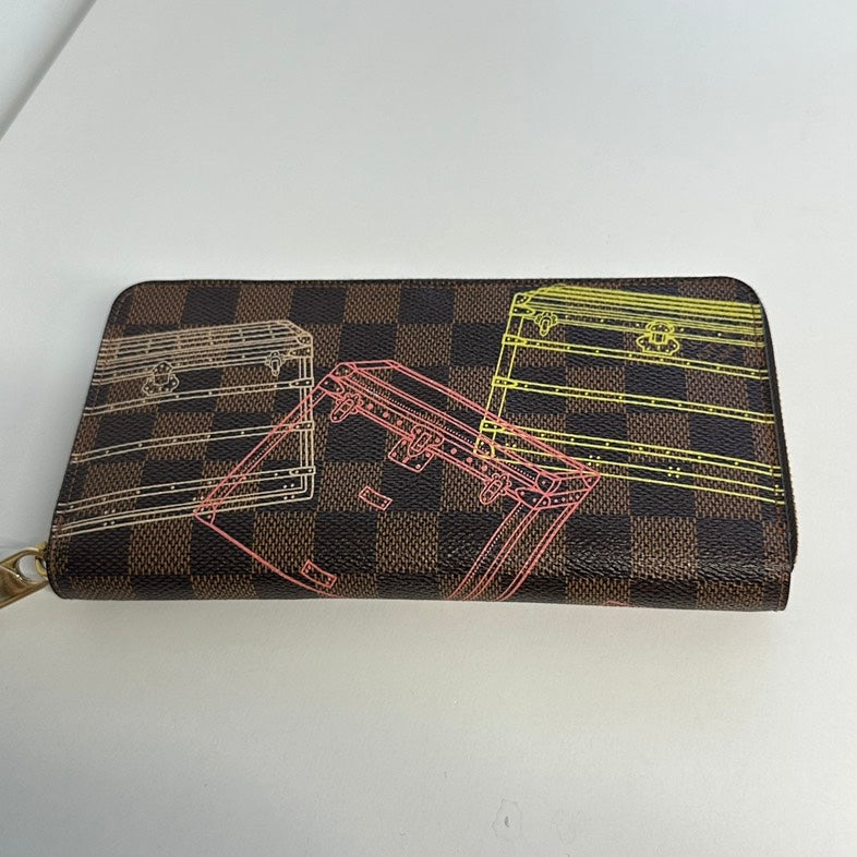 Louis Vuitton Damier Ebene Long Wallet Multicolor Canvas 2401