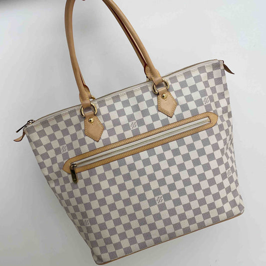 Louis Vuitton Damier Azur Neverfull MM Tote Bag