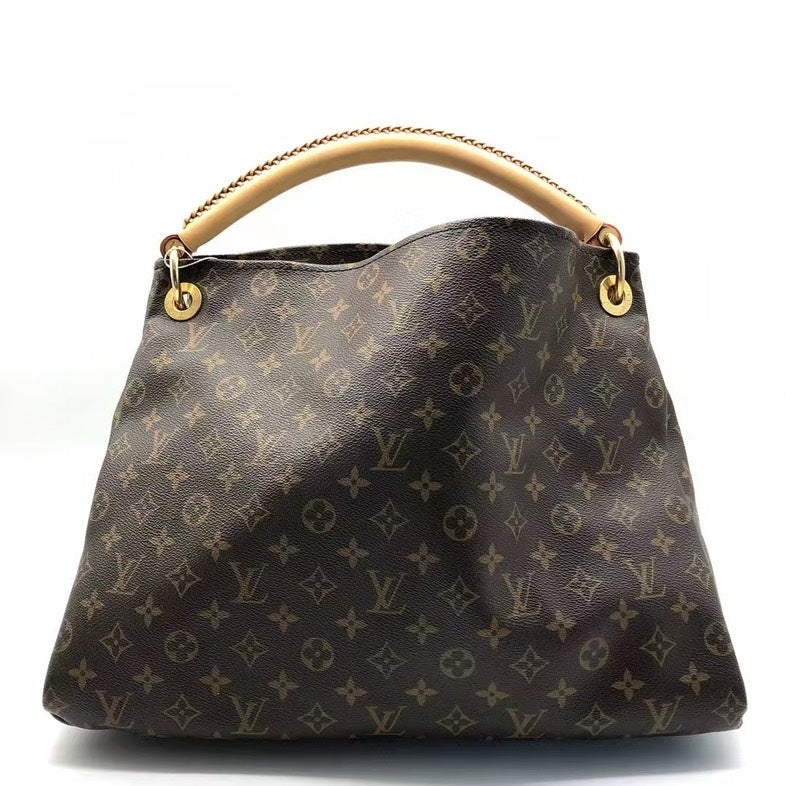 LV Louis Vuitton Monogram Artsy Tote Bag Brown zz6619