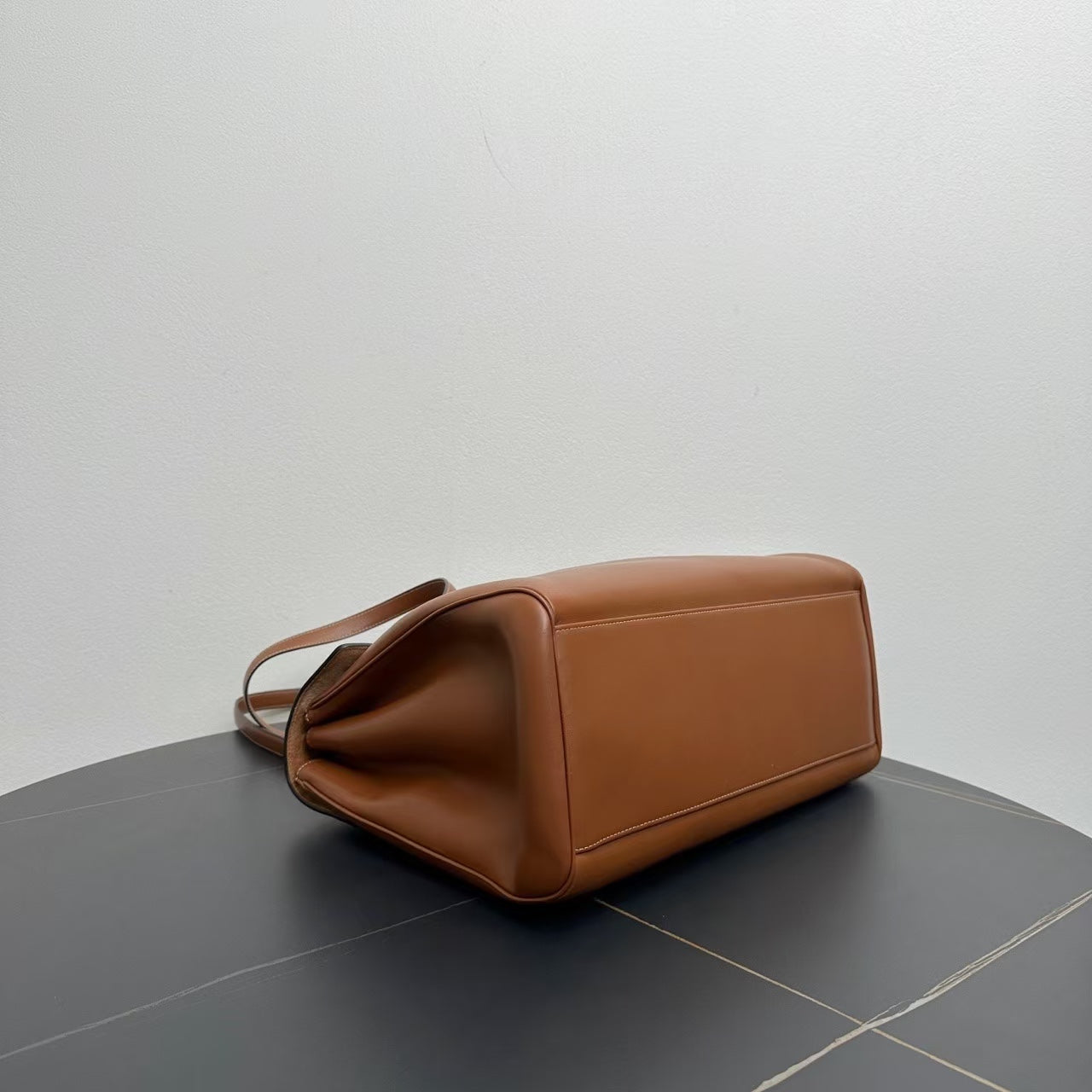 Luxury CELINE Brown Leather Large Tote Bag -