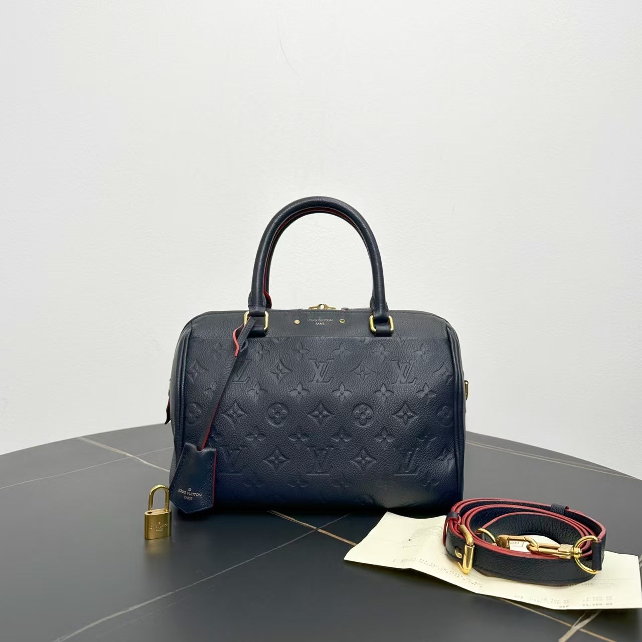 Louis Vuitton Bandoulière Black Leather Satchel