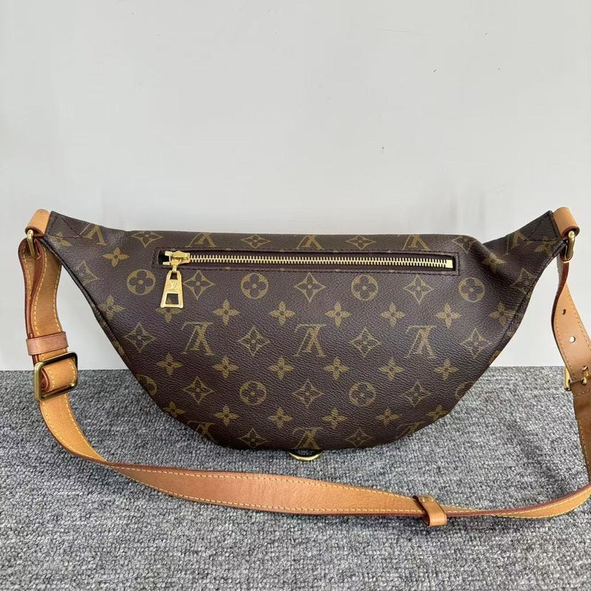 Louis Vuitton Monogram Brown Belt Bum Bag Waist Bag