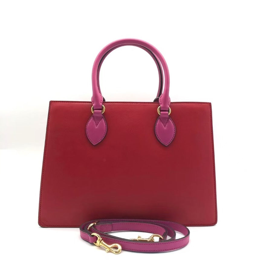 Gucci Red and Pink Satchel Bag -   tdt0845
