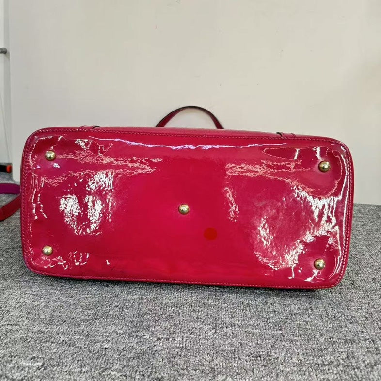 Gucci   Two-Way Pink Leather Satchel Bag