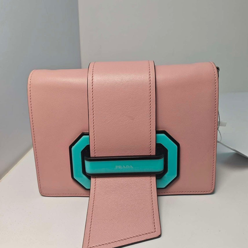 Prada Pink Shoulder Bag Leather