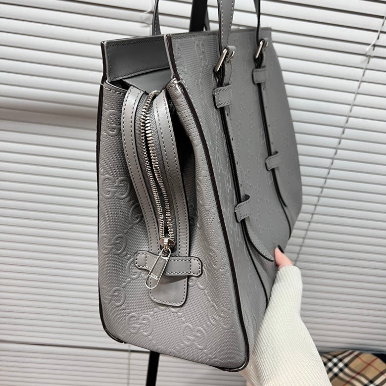 Gucci   GG Marmont Grey Leather Tote Bag Z3763