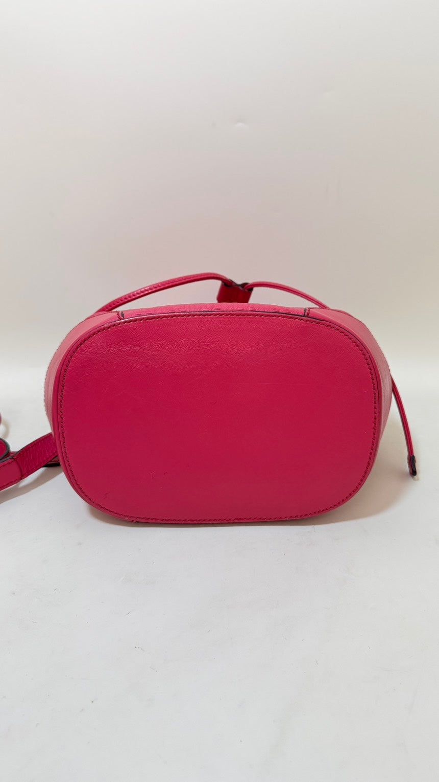 Gucci   Pink Monogram Bucket Bag