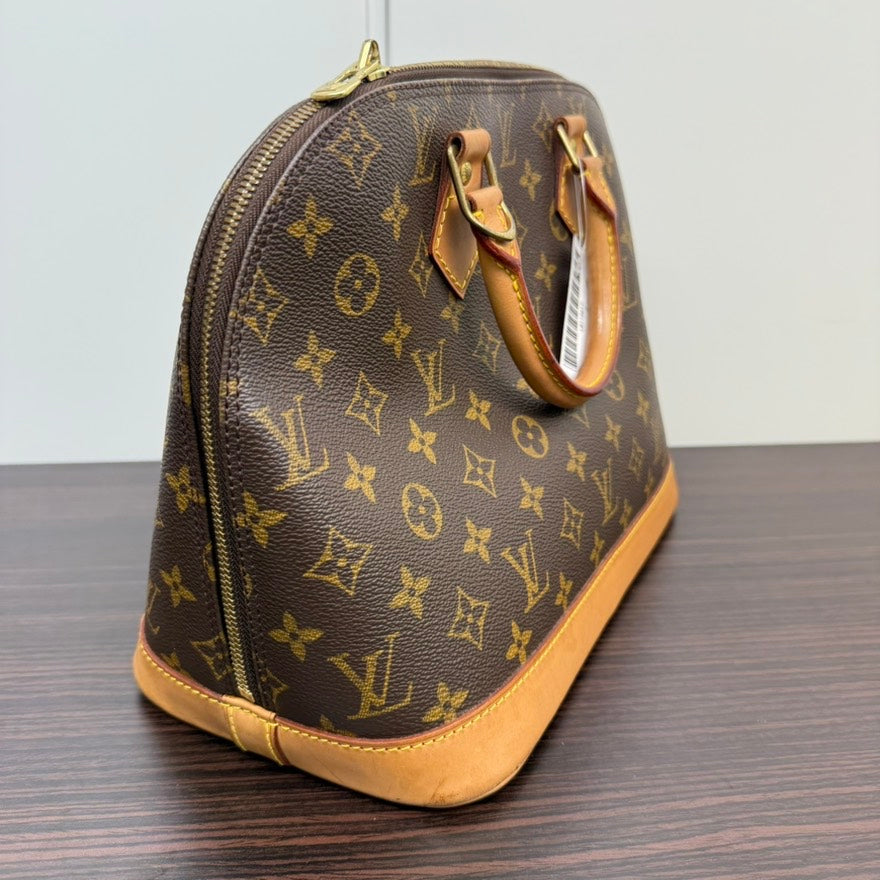 Louis Vuitton Monogram Alma PM Handbag Brown Top Handle Bag LB110017