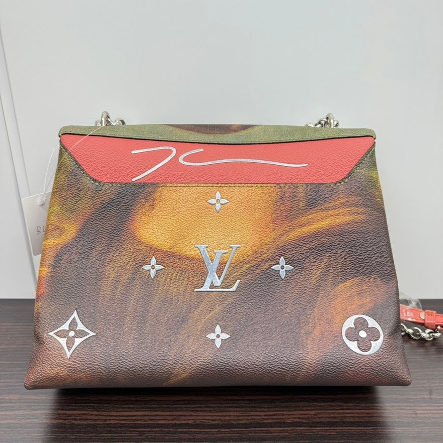 Limited?Preloved Louis Vuitton Da Vinci Chain Bag NGB441 Multicolor Shoulder Bag