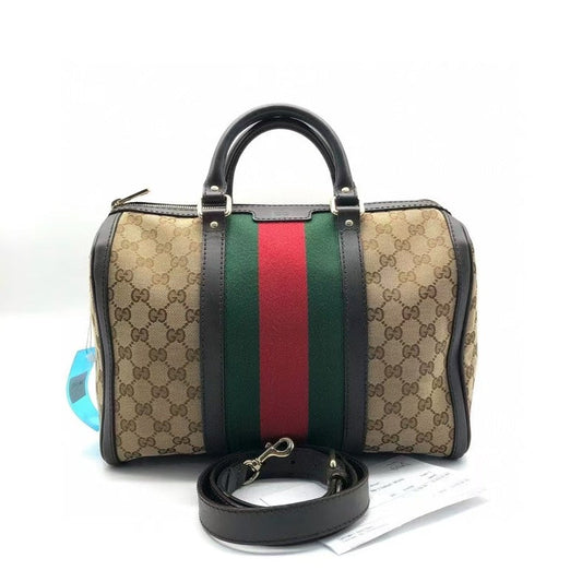 Gucci   Two-Way Boston Bag Beige Satchel