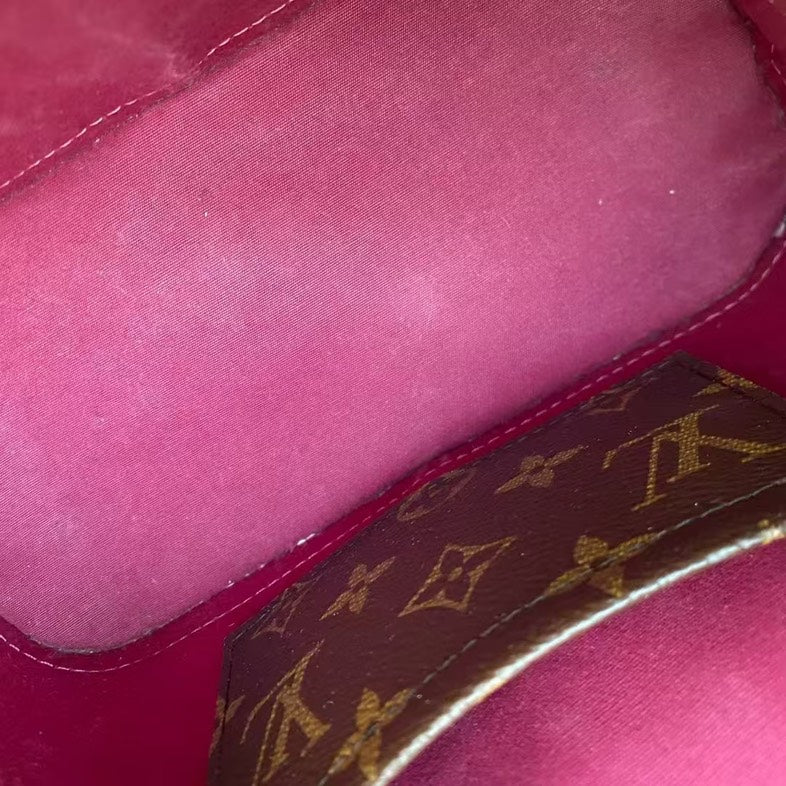 Louis Vuitton Alma Bag Patent Leather, Amarante, Top Handle