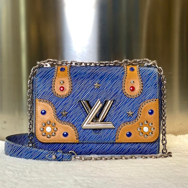 Louis Vuitton  LV Twist Crossbody in Blue Leather