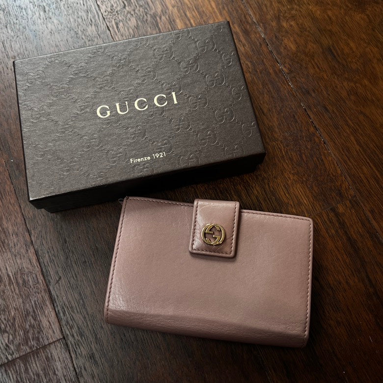Gucci   Leather Wallet AF676 Beige Wallet