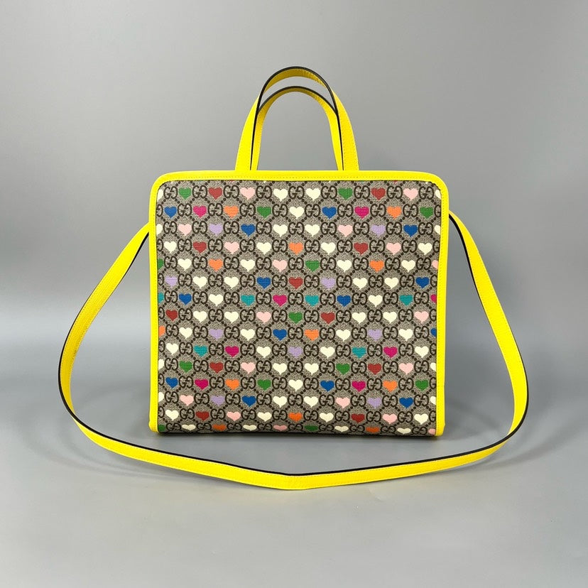 Gucci   Kids Tote Bag Multicolor with Heart Pattern XJ10873