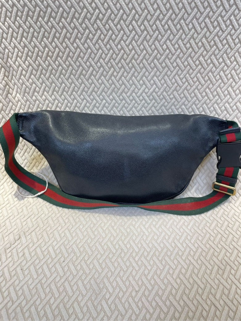 Gucci   Blue Leather Bumbag Belt Bag