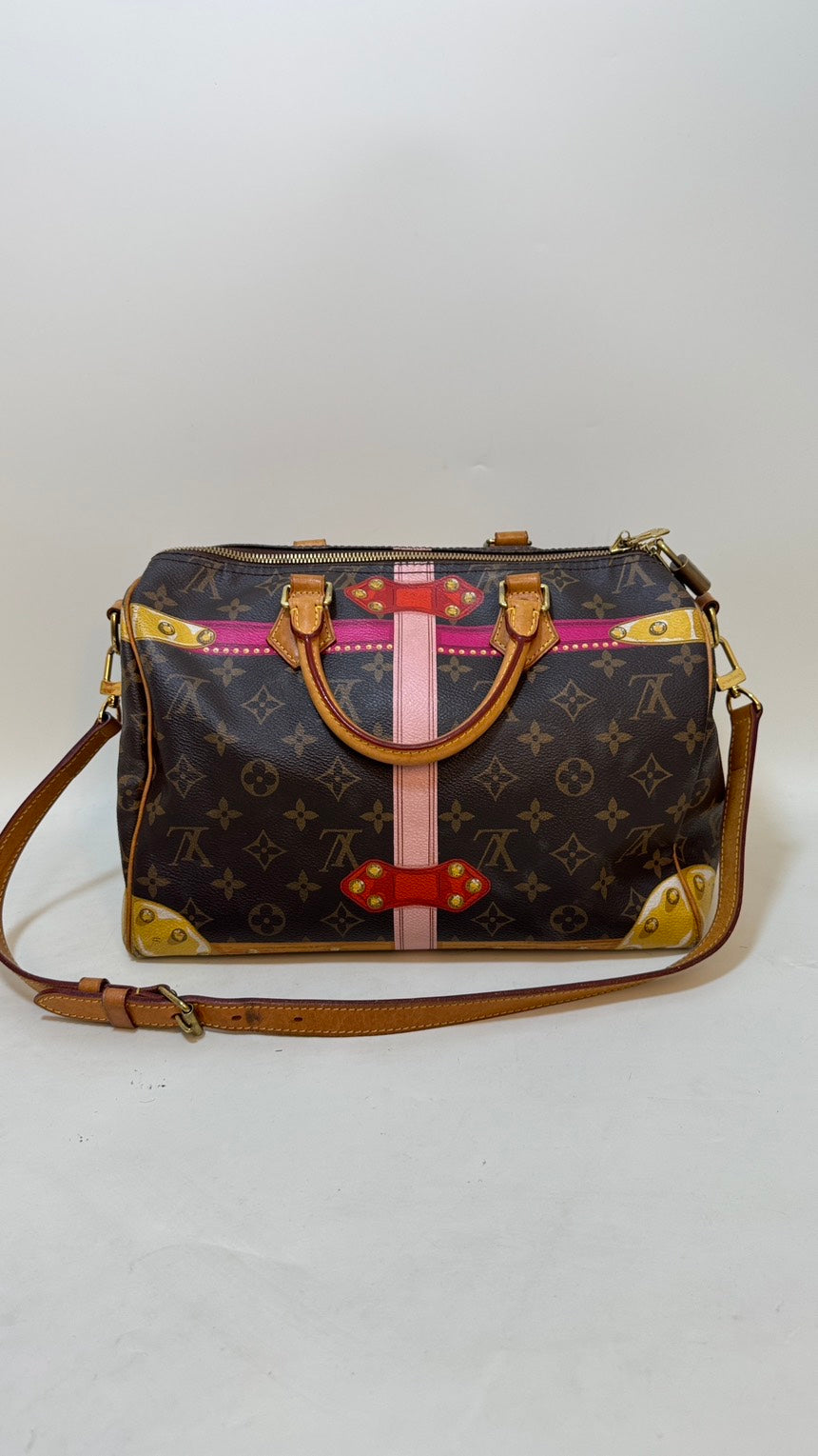 Louis Vuitton Speedy with Strap, Multicolor,