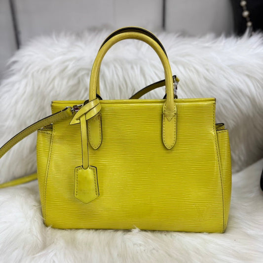 Louis Vuitton Vernis Marly BB Yellow Leather Crossbody Bag