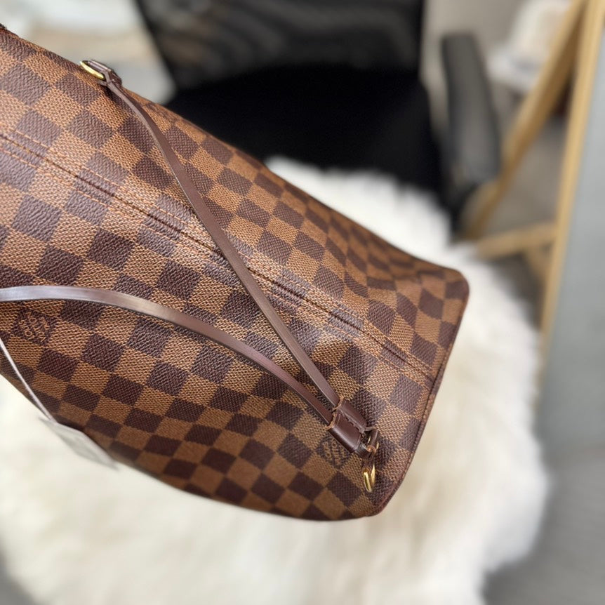 Louis Vuitton Neverfull MM Damier Ebene Tote Bag