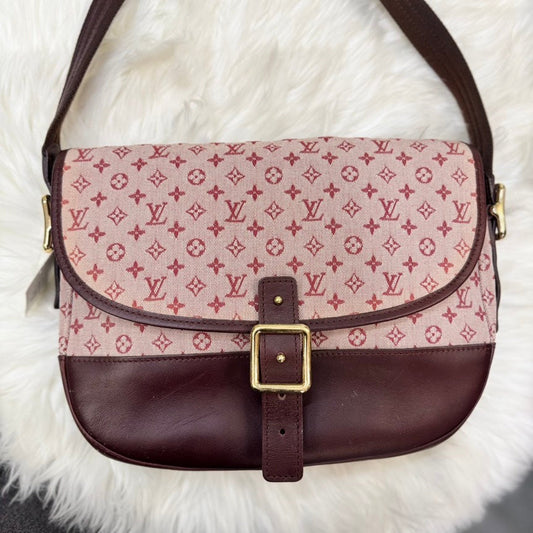 Louis Vuitton Mini Monogram Berangere Burgundy Canvas Crossbody Bag