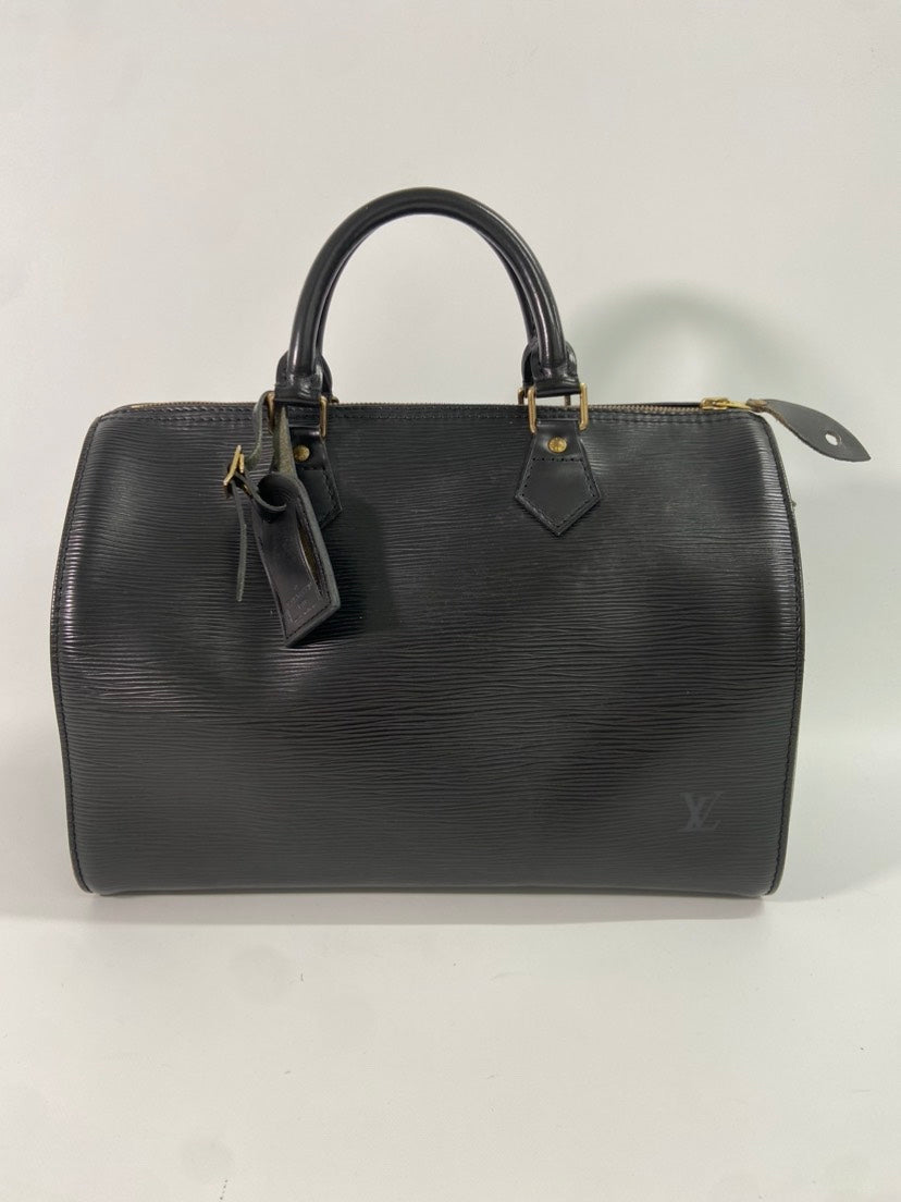 Louis Vuitton Epi Black Leather Top Handle Bag