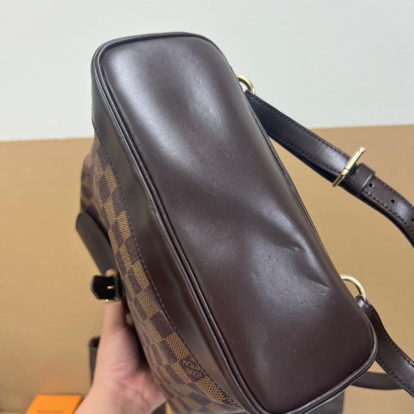 Louis Vuitton Damier Ebene Backpack E6699 - A Rank LV Ebeny Backpack