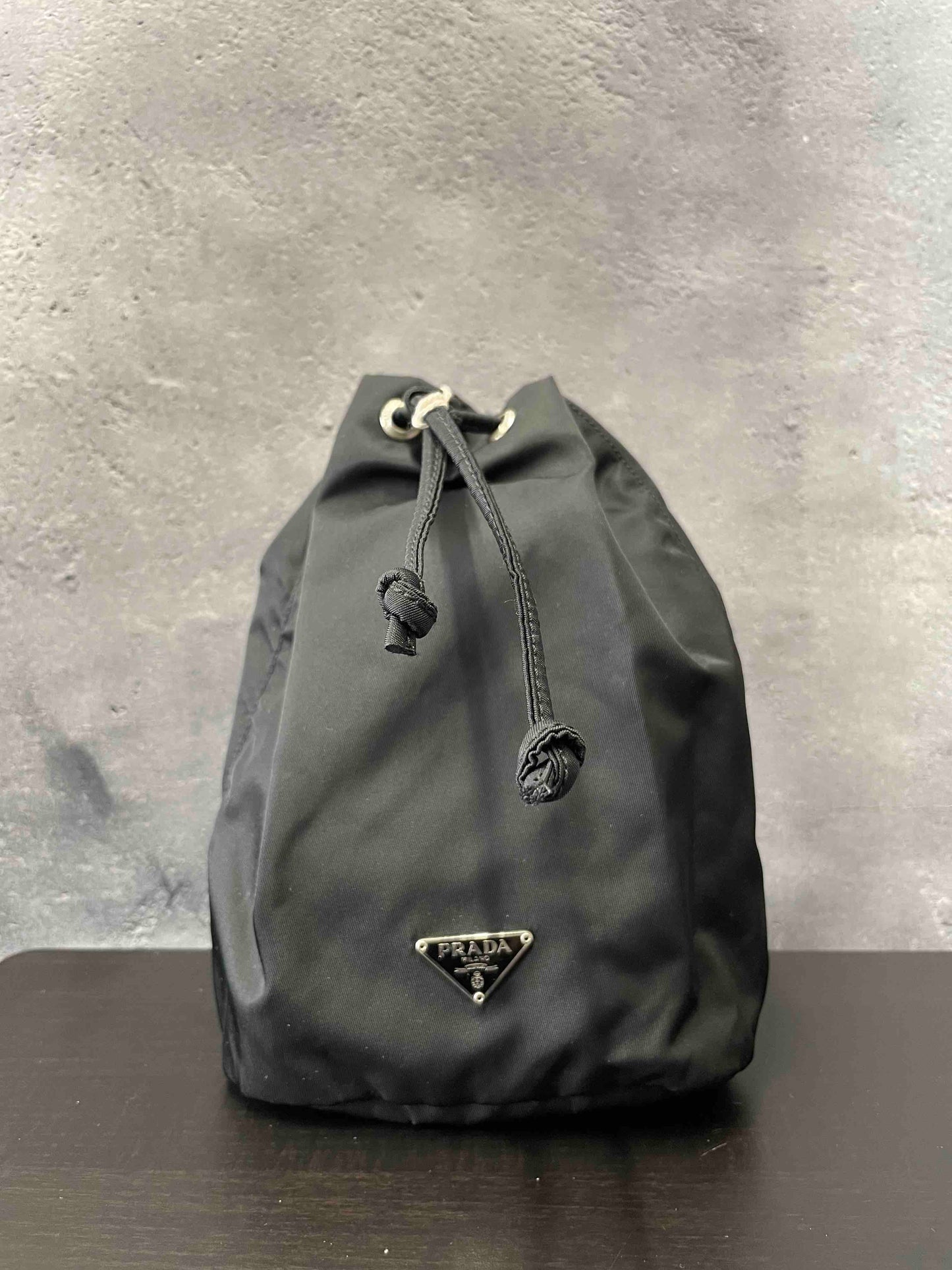 Prada Nylon Drawing Bag JZ38030300 Black Bucket Bag