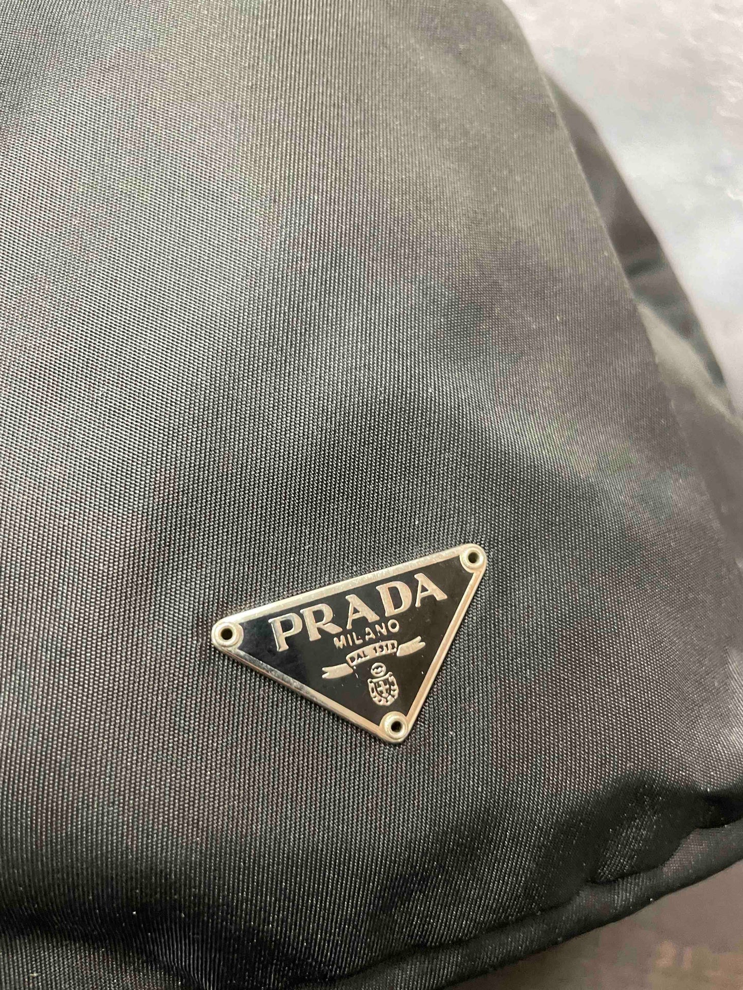 Prada Nylon Drawing Bag JZ38030300 Black Bucket Bag