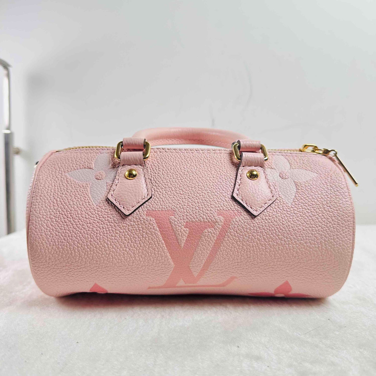 TT!  Louis Vuitton BJ11021L05011500 Papillon Pink Cowhide Handbag ShoulderBag