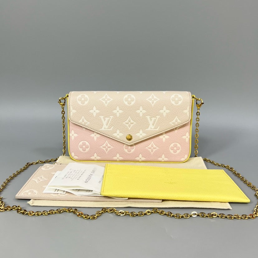 Louis Vuitton Pochette Felicie Chip Bag 22x12cm XJ11009