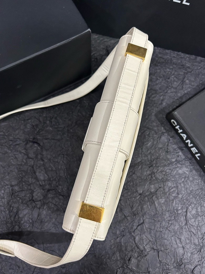 Dior Montaigne White Shoulder Bag - 24cm x 17cm Designer Handbag