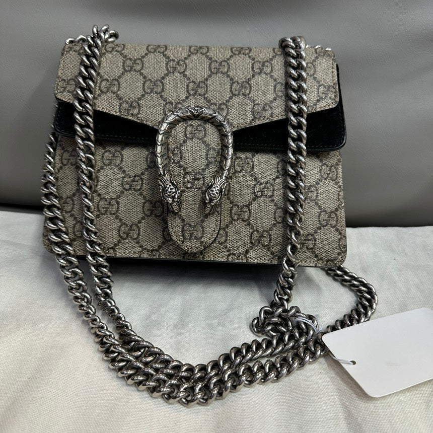 Gucci Dionysus Black Canvas Chain Shoulder Bag Style 1