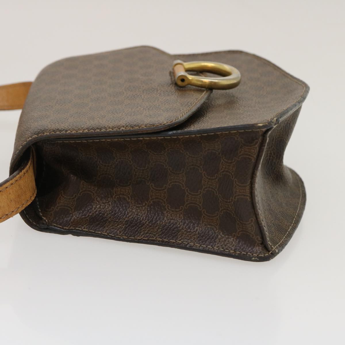 Luxury CELINE Macadam Canvas 2Way Shoulder Bag Brown  rd2081