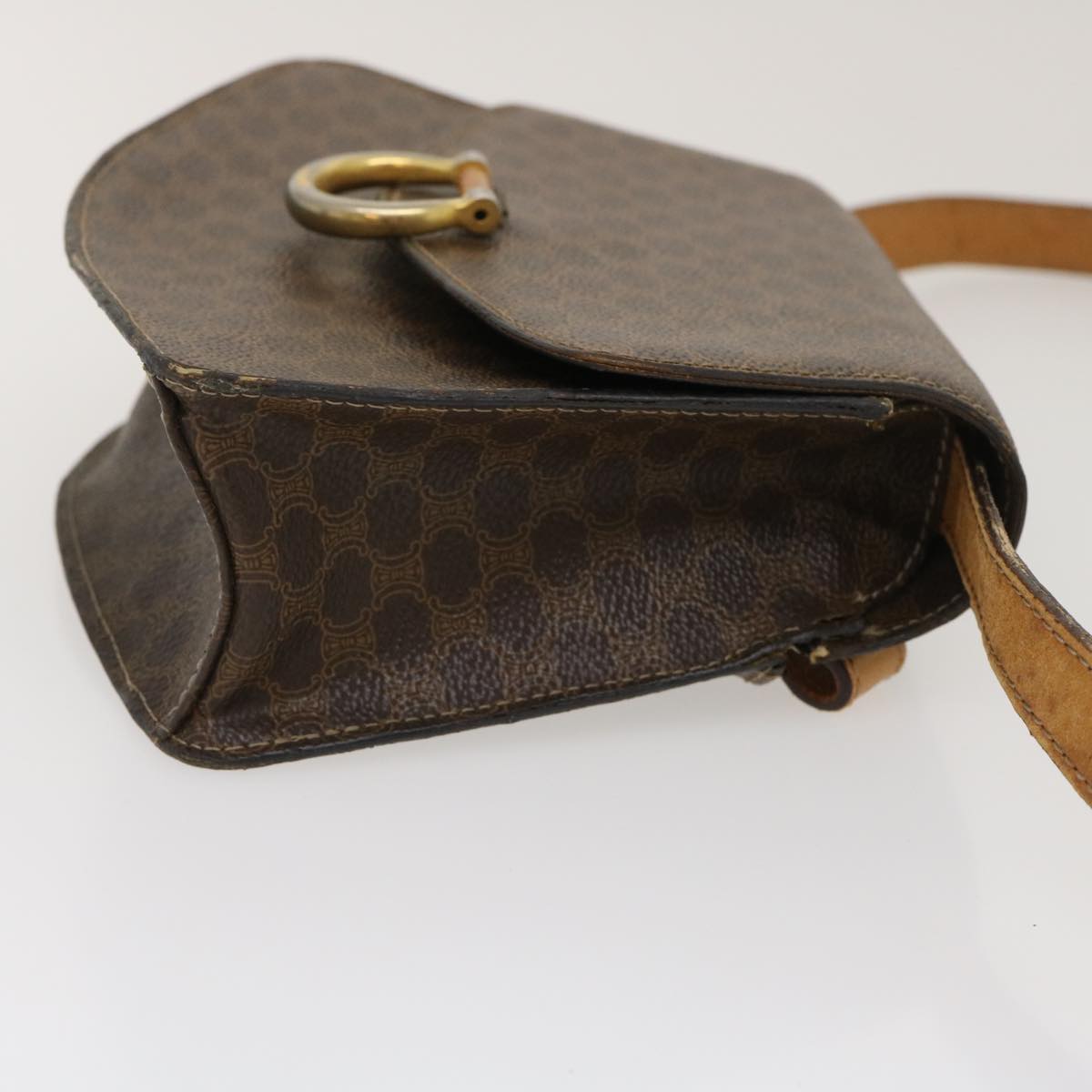 Luxury CELINE Macadam Canvas 2Way Shoulder Bag Brown  rd2081