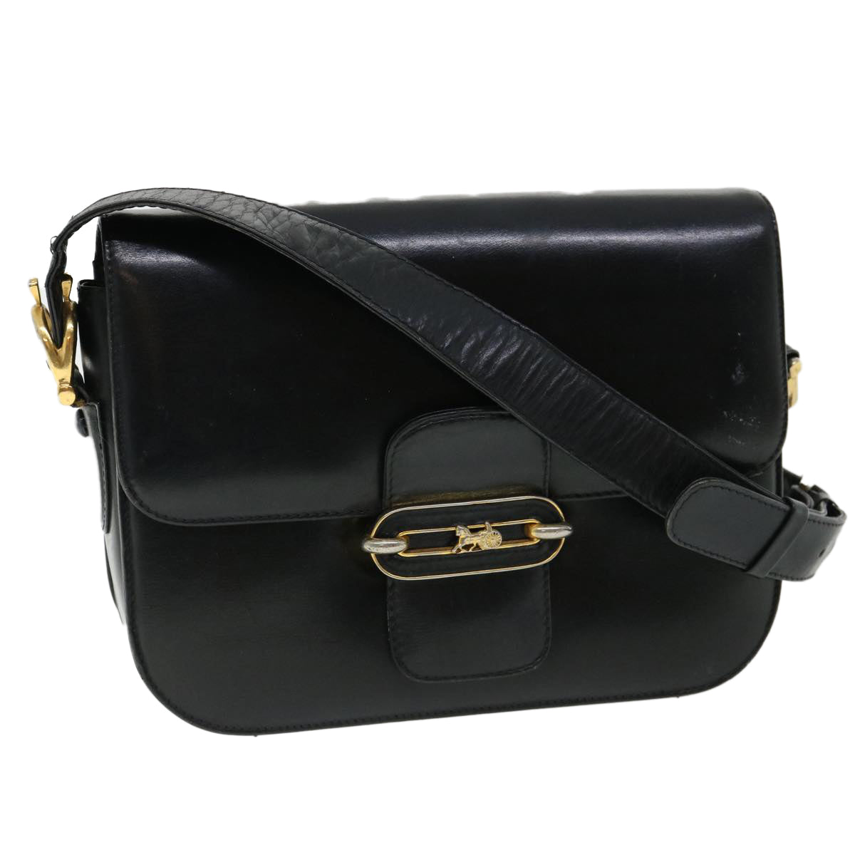 Luxury CELINE Shoulder Bag Leather Black  rd3515