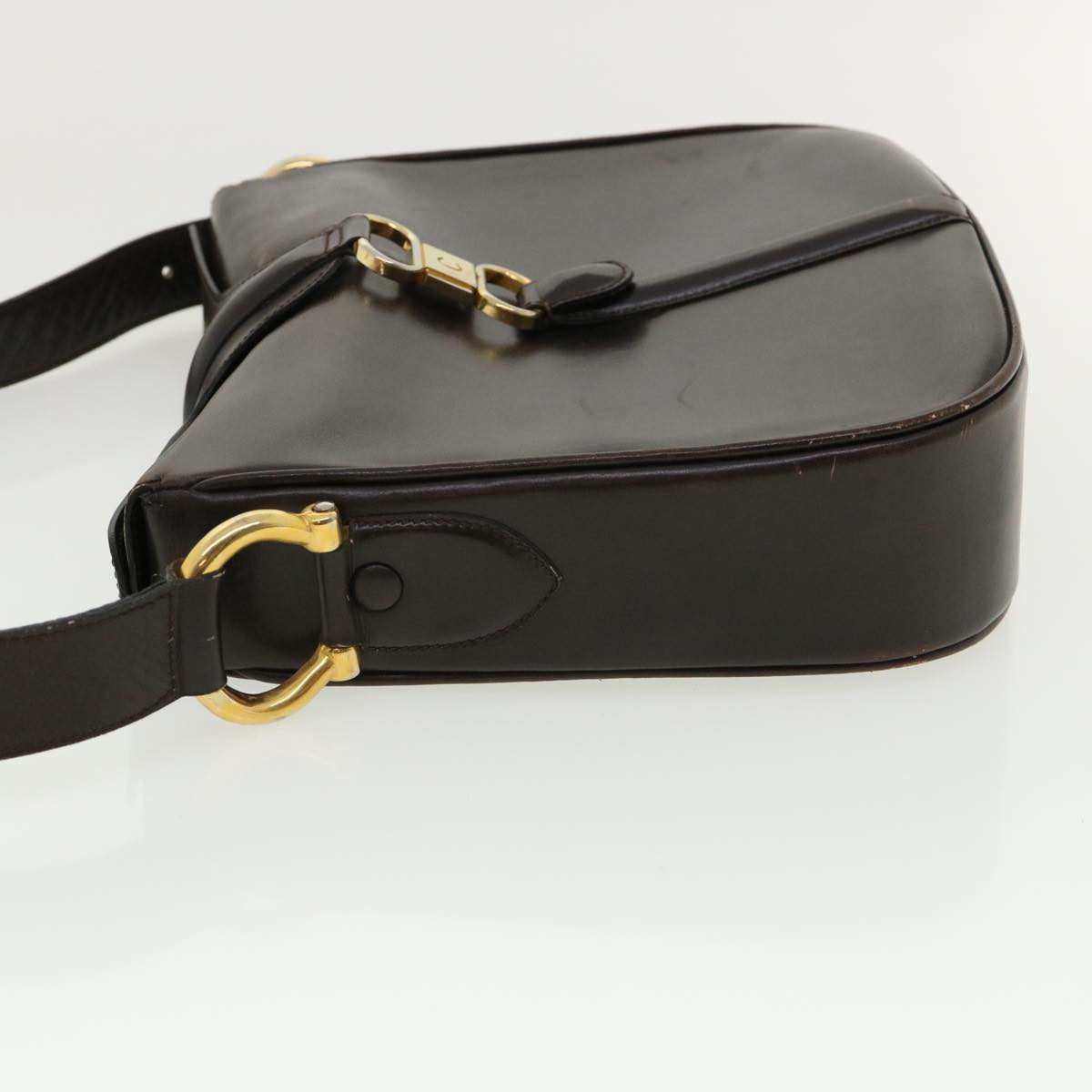 Luxury CELINE Shoulder Bag Leather Brown  rd4008