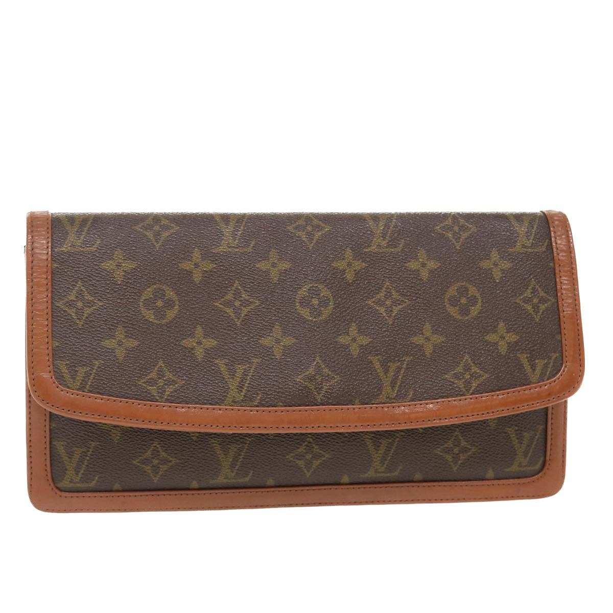 LOUIS VUITTON Monogram Pochette Dam Clutch Bag LV Auth rd4335