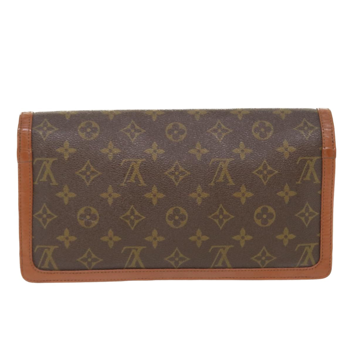 LOUIS VUITTON Monogram Pochette Dam Clutch Bag LV Auth rd4335