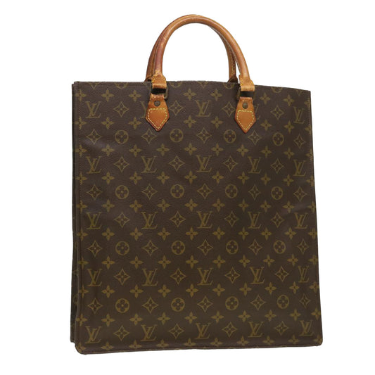 LOUIS VUITTON Monogram Sac Plat Hand Bag M51140 LV rd4586