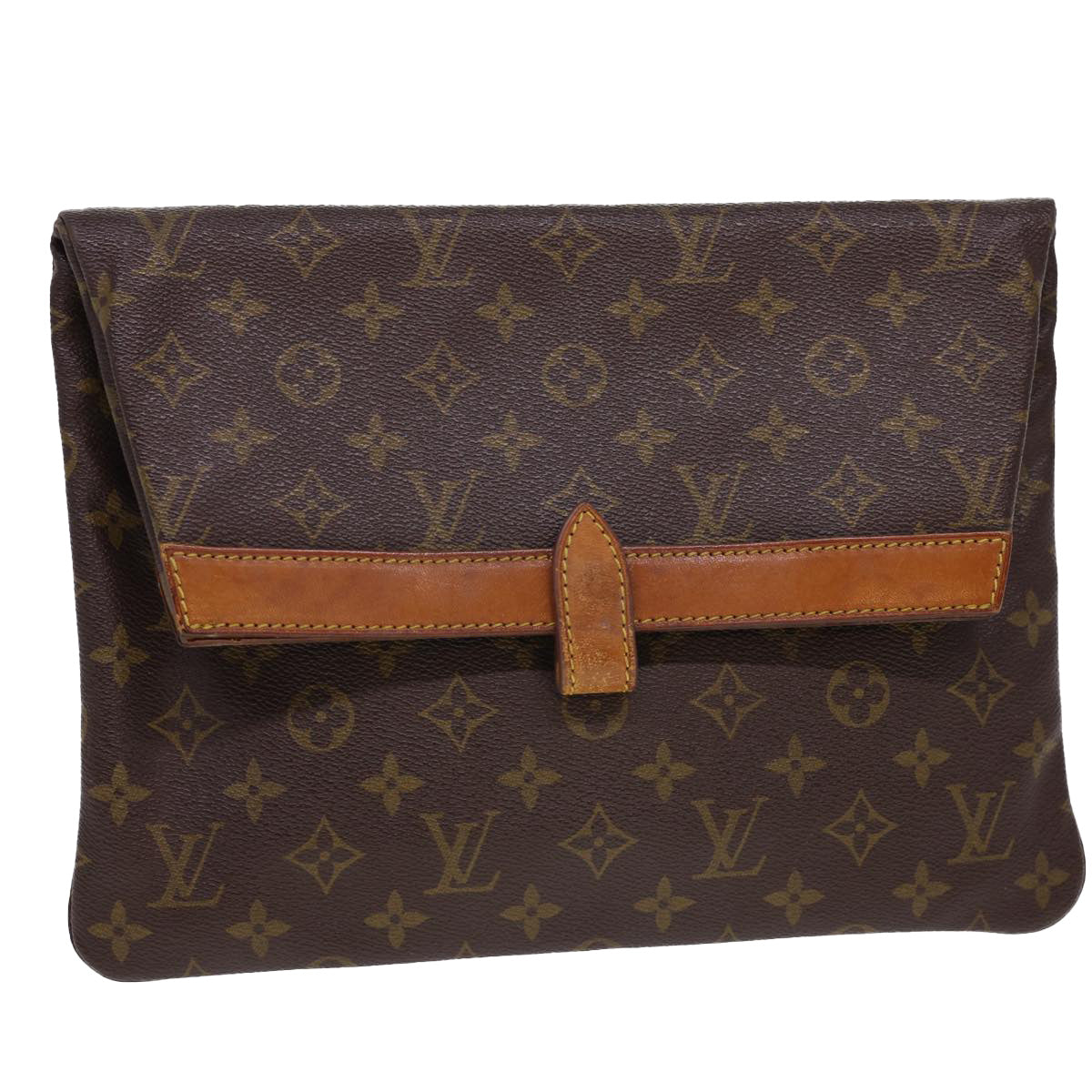 LOUIS VUITTON Monogram Pochette Priant Business Bag M51805 LV rd4694